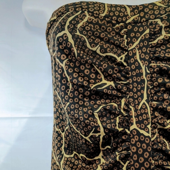 Diane Von Furstenberg Strapless Silk Dress NWOT - Picture 2 of 4